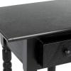 SAFAVIEH Home Collection Sabrina Cherry Side Table with Drawer(Distressed Black)