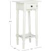SAFAVIEH Home Collection Sabrina Cherry Side Table with Drawer(Distressed Cream)