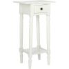SAFAVIEH Home Collection Sabrina Cherry Side Table with Drawer(Distressed Cream)
