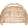 SAFAVIEH Home Collection Sijo Natural Teak Wood/Natural Rattan Accent Chair (Fully Assembled)