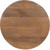 SAFAVIEH Home Collection Whent Coastal Grey White Wash and Black Round Accent Table(Natural / Black)