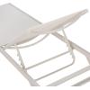 SAFAVIEH Outdoor – Stanley Chaise Lounge Chair – White Aluminum & Textilene, Adjustable Backrest, Weather Resistant for Deck, Patio, Backyard, Poolside, 78.7″ W x 26.7″ D x 13.9″ H (PAT7559B)(White/White)