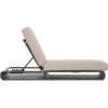 SAFAVIEH Outdoor Collection Vale Grey Brown/Light Grey Patio Adjustable Chaise Lounge Chair(Grey Brown/Light Grey)