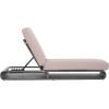 SAFAVIEH Outdoor Collection Vale Grey Brown/Light Grey Patio Adjustable Chaise Lounge Chair(Grey/Light Grey)