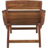 SAFAVIEH Outdoor Patio Furniture Collection – Fanty Brown Solid Wood Folding Chaise Lounge Chair, Slatted Teak-Style Design, Portable Sun Lounger with No Cushion (PAT6803A)(Teak)