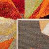 SAFAVIEH Porcello Collection Area Rug – 9′ x 12′, Light Grey & Orange, Modern Abstract Design, Non-Shedding & Easy Care, Ideal for High Traffic Areas in Living Room, Bedroom (PRL6940F)(Orange/Red)