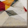 SAFAVIEH Porcello Collection Area Rug – 9′ x 12′, Light Grey & Orange, Modern Abstract Design, Non-Shedding & Easy Care, Ideal for High Traffic Areas in Living Room, Bedroom (PRL6940F)(Light Grey/Orange)