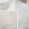 SAFAVIEH Porcello Collection Area Rug – 9′ x 12′, Light Grey & Orange, Modern Abstract Design, Non-Shedding & Easy Care, Ideal for High Traffic Areas in Living Room, Bedroom (PRL6940F)(Ivory/Pink)