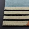 SAFAVIEH Rodeo Drive Collection Area Rug – 8′ Square, Gold, Handmade Mid-Century Modern Abstract Wool, Ideal for High Traffic Areas in Living Room, Bedroom (RD863A)(Gold)