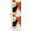 SAFAVIEH Rodeo Drive Collection Area Rug – 8′ Square, Gold, Handmade Mid-Century Modern Abstract Wool, Ideal for High Traffic Areas in Living Room, Bedroom (RD863A)(Green/Brown)