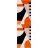 SAFAVIEH Rodeo Drive Collection Area Rug – 8′ Square, Gold, Handmade Mid-Century Modern Abstract Wool, Ideal for High Traffic Areas in Living Room, Bedroom (RD863A)(Ivory/Rust)