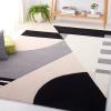 SAFAVIEH Rodeo Drive Collection Area Rug – 8′ Square, Gold, Handmade Mid-Century Modern Abstract Wool, Ideal for High Traffic Areas in Living Room, Bedroom (RD863A)(Pink/Ivory)
