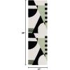 SAFAVIEH Rodeo Drive Collection Area Rug – 8′ Square, Gold, Handmade Mid-Century Modern Abstract Wool, Ideal for High Traffic Areas in Living Room, Bedroom (RD863A)(Black/Green)