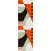 SAFAVIEH Rodeo Drive Collection Area Rug – 8′ Square, Gold, Handmade Mid-Century Modern Abstract Wool, Ideal for High Traffic Areas in Living Room, Bedroom (RD863A)(Green/Brown)