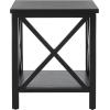 Safavieh American Homes Collection Candence Barley Cross Back End Table(Black)