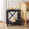 Safavieh American Homes Collection Candence Barley Cross Back End Table(Black)