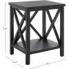 Safavieh American Homes Collection Candence Barley Cross Back End Table(Black)