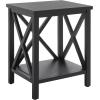 Safavieh American Homes Collection Candence Barley Cross Back End Table(Black)