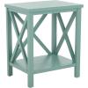 Safavieh American Homes Collection Candence Barley Cross Back End Table(Dusty Green)