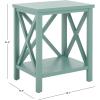 Safavieh American Homes Collection Candence Barley Cross Back End Table(Dusty Green)