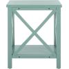 Safavieh American Homes Collection Candence Barley Cross Back End Table(Dusty Green)