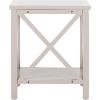 Safavieh American Homes Collection Candence Barley Cross Back End Table(Grey)