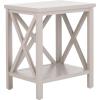 Safavieh American Homes Collection Candence Barley Cross Back End Table(Grey)