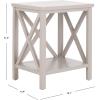 Safavieh American Homes Collection Candence Barley Cross Back End Table(Grey)