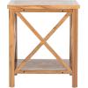 Safavieh American Homes Collection Candence Barley Cross Back End Table(Oak)