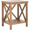 Safavieh American Homes Collection Candence Barley Cross Back End Table(Oak)
