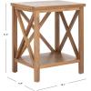 Safavieh American Homes Collection Candence Barley Cross Back End Table(Oak)