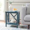 Safavieh American Homes Collection Candence Barley Cross Back End Table(Teal)