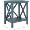 Safavieh American Homes Collection Candence Barley Cross Back End Table(Teal)