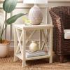 Safavieh American Homes Collection Candence Barley Cross Back End Table(White)