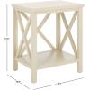 Safavieh American Homes Collection Candence Barley Cross Back End Table(White)