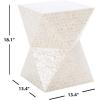 Safavieh Home Collection Milan White Accent Table (Fully Assembled)