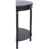 Safavieh Home Collection Tinsley Brown Half Moon Console Table CNS5723C(Black)