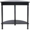 Safavieh Home Collection Tinsley Brown Half Moon Console Table CNS5723C(Black)