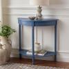 Safavieh Home Collection Tinsley Brown Half Moon Console Table CNS5723C(Blue)