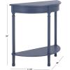 Safavieh Home Collection Tinsley Brown Half Moon Console Table CNS5723C(Blue)