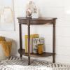 Safavieh Home Collection Tinsley Brown Half Moon Console Table CNS5723C(Brown)