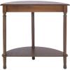 Safavieh Home Collection Tinsley Brown Half Moon Console Table CNS5723C(Brown)