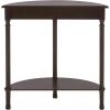 Safavieh Home Collection Tinsley Brown Half Moon Console Table CNS5723C(Dark Chocolate)