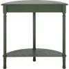 Safavieh Home Collection Tinsley Brown Half Moon Console Table CNS5723C(Dusty Green)