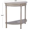 Safavieh Home Collection Tinsley Brown Half Moon Console Table CNS5723C(Greige)