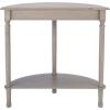 Safavieh Home Collection Tinsley Brown Half Moon Console Table CNS5723C(Greige)