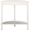 Safavieh Home Collection Tinsley Brown Half Moon Console Table CNS5723C(Ivory)