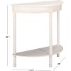 Safavieh Home Collection Tinsley Brown Half Moon Console Table CNS5723C(Ivory)
