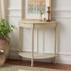 Safavieh Home Collection Tinsley Brown Half Moon Console Table CNS5723C(Sand)