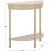 Safavieh Home Collection Tinsley Brown Half Moon Console Table CNS5723C(Sand)